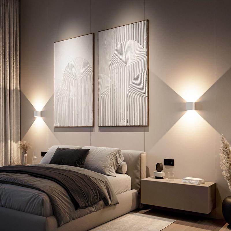 Modern LED Wall Light  Dual Beam Outdoor Sconce - Product example