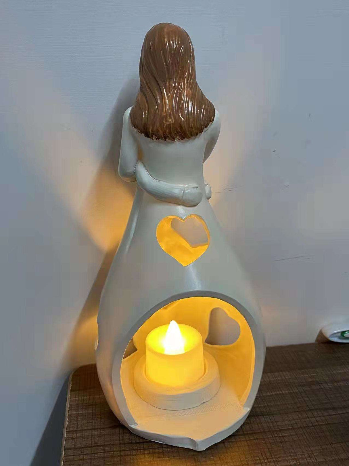 Love Heart Table Lamp  Ceramic Mother Child Design - Product detail 12