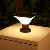 Solar Pillar Light  Modern Aluminum Post Light With 3-Color LED - Detailed view