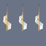 Modern LED Pendant Light  Spiral Gold Metal Design - Product detail 11