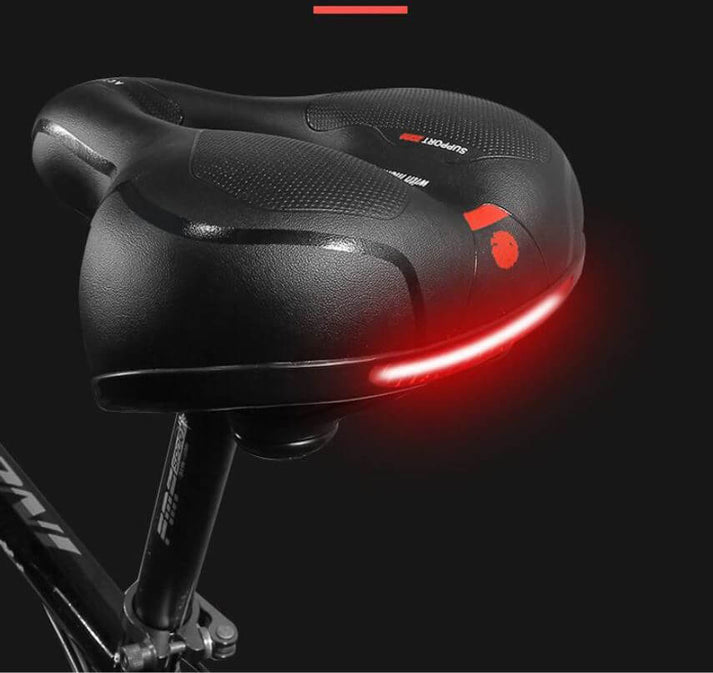 Ergonomic Bike Saddle  Shock-Absorbing Comfort Design - Detailed view