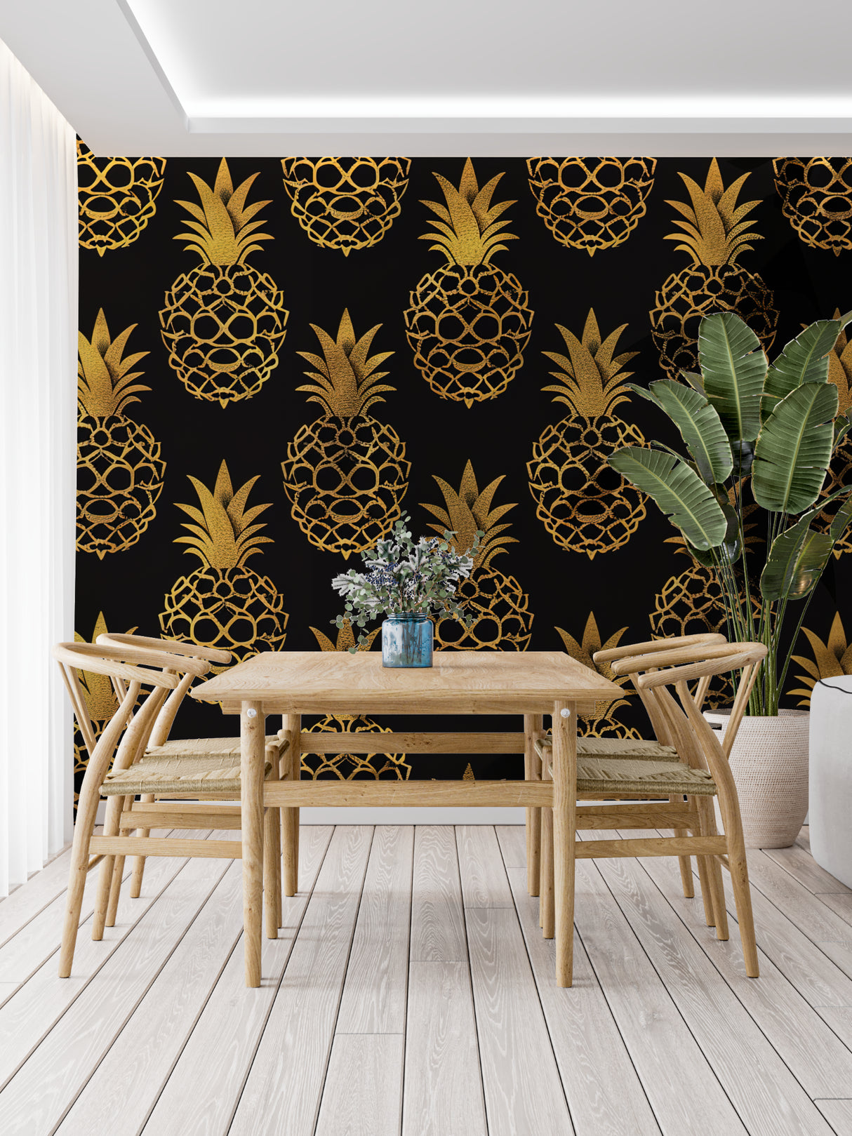 Yoga studio featuring sand and sea zen garden wall mural